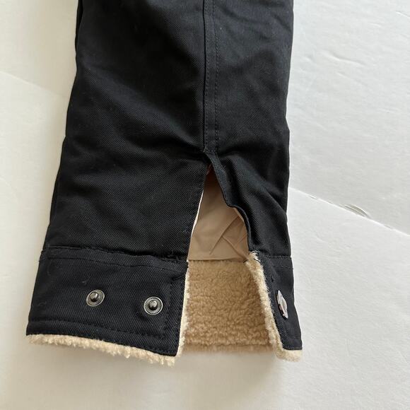 NEW Foxtrot Outerwear Trucker Jacket Thermal Fleece Lined Black Tan Men's XXL - Picture 8 of 16